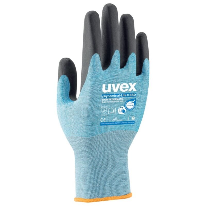 uvex phynomic airLite C ESD cut protection gloves - Image 2