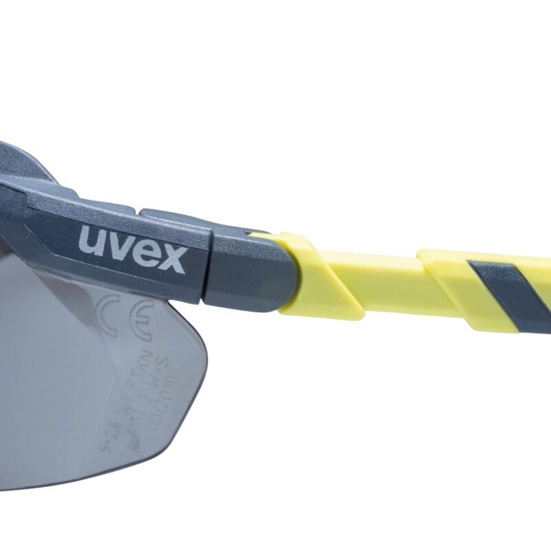 Защитные очки uvex i-5 grey sv. exc. anthracite/lime — изображение 5