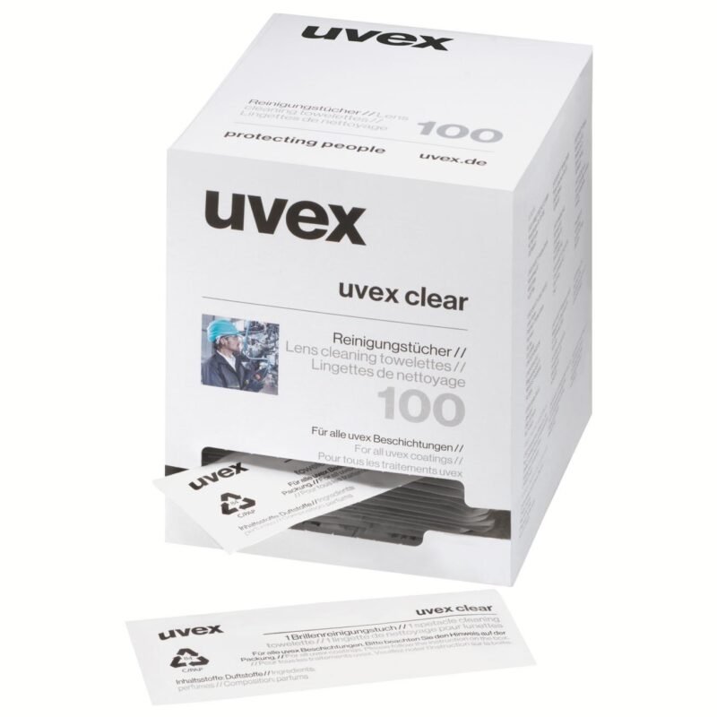 uvex wet cleaning wipes 100 pieces - Image 2