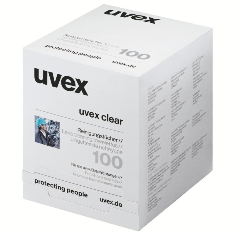 uvex wet cleaning wipes 100 pieces